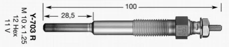 Свічка розжарювання NGK 3782