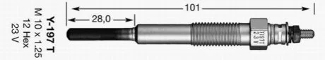 Свічка розжарювання NGK 2190
