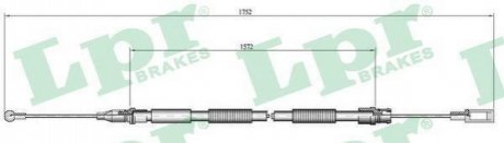 Трос ручного гальма LPR C0007B