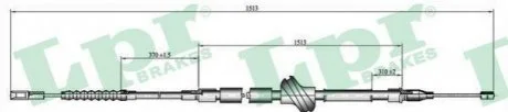 Трос ручного гальма LPR C0055B