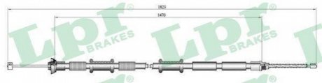 Трос ручного гальма LPR C0167B