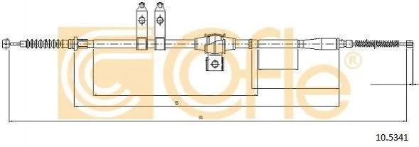 Трос ручника COFLE 105341 (фото 1)