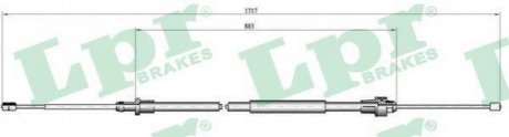 Трос ручного гальма LPR C0998B