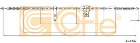 Трос ручника COFLE 115347