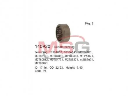 Підшипник голчастий HC-CARGO 140920
