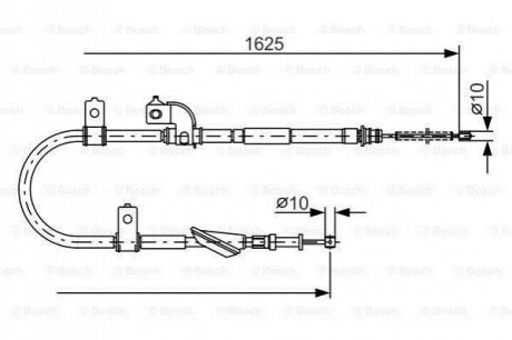 Трос ручного гальма BOSCH 1987482081