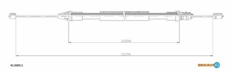 Трос ручного гальма ADRIAUTO 4102031