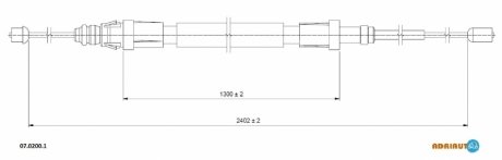 Трос ручного гальма ADRIAUTO 0702001