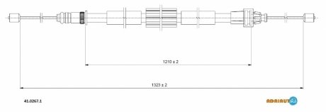 Трос ручного гальма ADRIAUTO 4102671