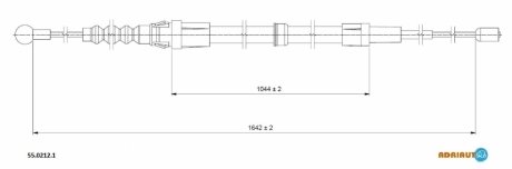 Трос ручного гальма ADRIAUTO 5502121