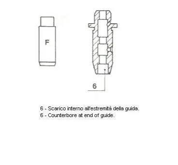 Направляюча клапана EX NISSAN CD17/CD20 48X7X11.03 (вир-во Metelli) METELLI 012583 (фото 1)