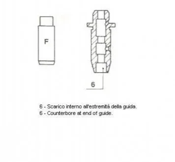 Направляюча клапана EX NISSAN CD17/CD20 48X7X11.03 (вир-во Metelli) METELLI 012583