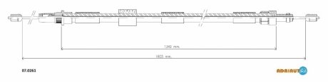 Трос ручного гальма ADRIAUTO 070261