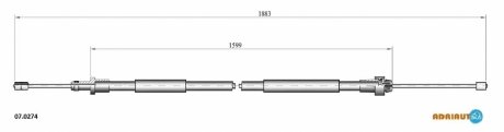 Трос ручного гальма ADRIAUTO 070274