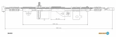 Трос ручного гальма ADRIAUTO 280293