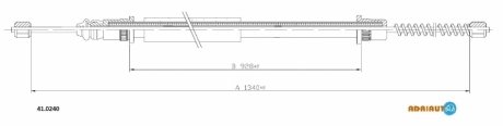 Трос ручного гальма ADRIAUTO 410240