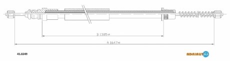 Трос ручного гальма ADRIAUTO 410249