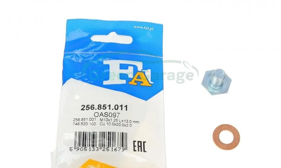 Болт зливу мастила Fischer Automotive One (FA1) 256851011 (фото 1)