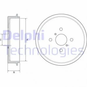 Гальмівний барабан DELPHI BF552
