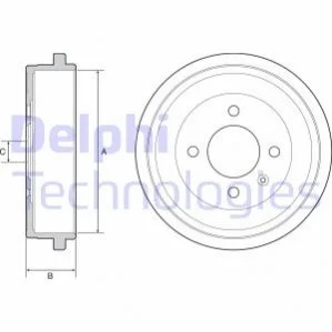 Гальмівний барабан DELPHI BF549