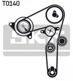 Ремінь ГРМ (набір) SKF VKMA02194