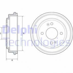 Гальмівний барабан DELPHI BF551