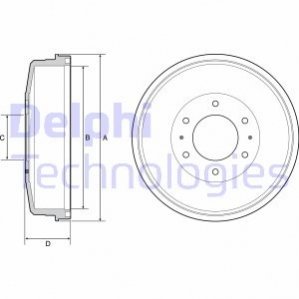 Гальмівний барабан DELPHI BF559