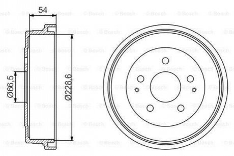 Гальмівний барабан BOSCH 0986477230