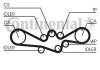 Комплект пасу ГРМ Subaru Impreza/Forester/Legacy/O CONTITECH CT1050K1 (фото 1)