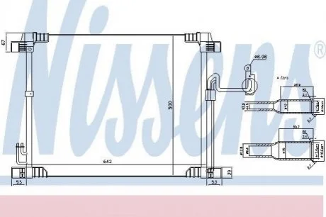 Конденсатор без хладогену NISSENS 940616