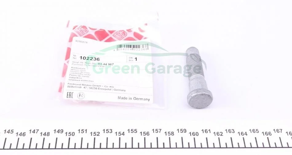 Болт колеса FEBI BILSTEIN 102236 (фото 1)