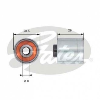Ролик направляючий GATES T42148 (фото 1)