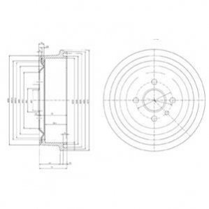 Барабан гальмівний DELPHI BF103