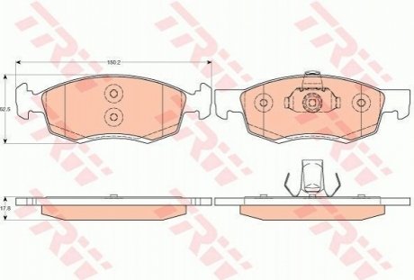 Гальмівні колодки TRW GDB1749