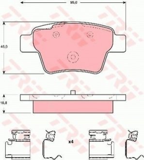 Гальмівні колодки TRW GDB1678