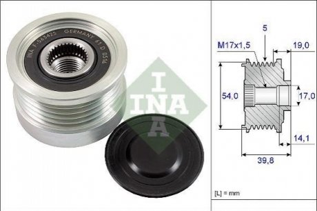 Ролик alternatora INA 535022110