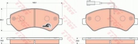 Гальмівні колодки TRW GDB1703