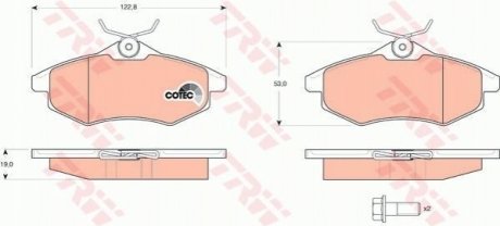 Гальмівні колодки TRW GDB1495