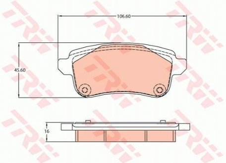 Гальмівні колодки TRW GDB2136