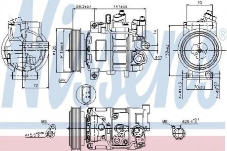 KOMPRESOR KLIMAT. NISSENS 89415