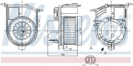 Вентилятор салону NISSENS 87398