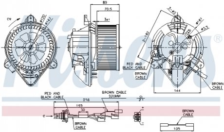 Вентилятор салону NISSENS 87042