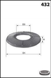 Фільтр повітряний MECAFILTER EL3773