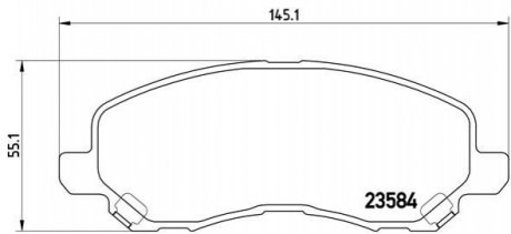 Гальмівні колодки BREMBO P54030X