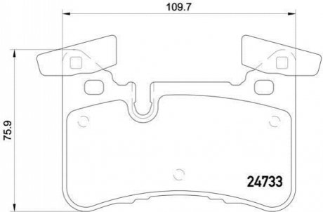 Колодки гальмівні BREMBO P50110