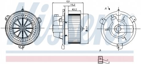 Вентилятор салону NISSENS 87056