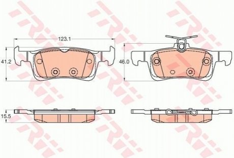 Гальмівні колодки TRW GDB2037