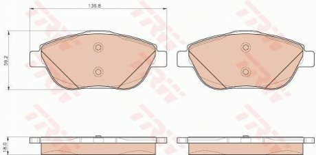 Гальмівні колодки TRW GDB1926