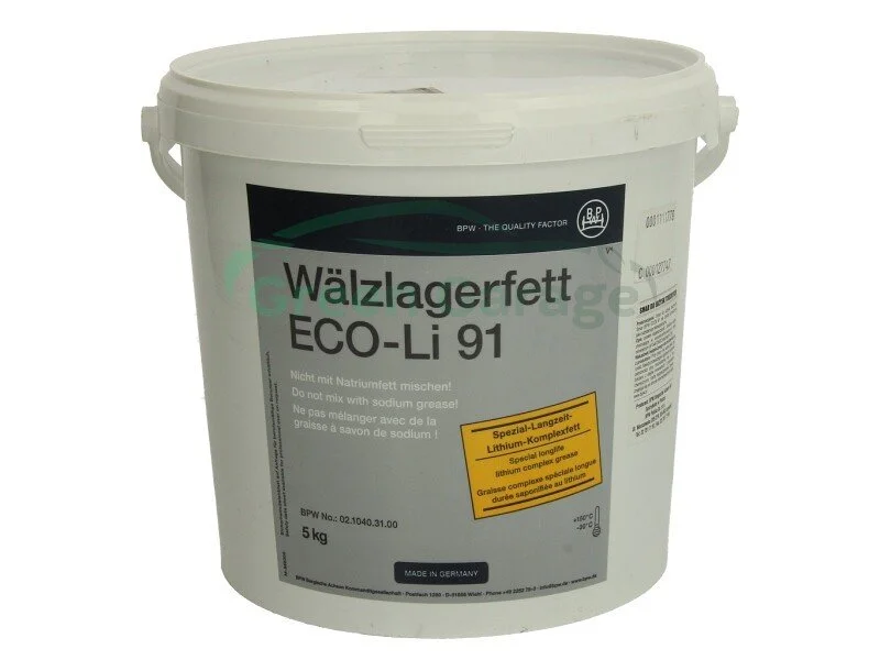 Смазка ступичная ECO-LI 91, 5 кг (пр-во) BPW 0210403100 (фото 1)
