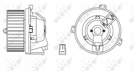 Вентилятор салона NRF 34168